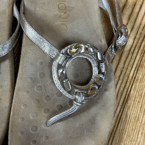 Vionic Ricci Orthaheel Womens Size 9 Gold Casual Slipper Flip Flop Thong Sandals - Picture 8 of 11